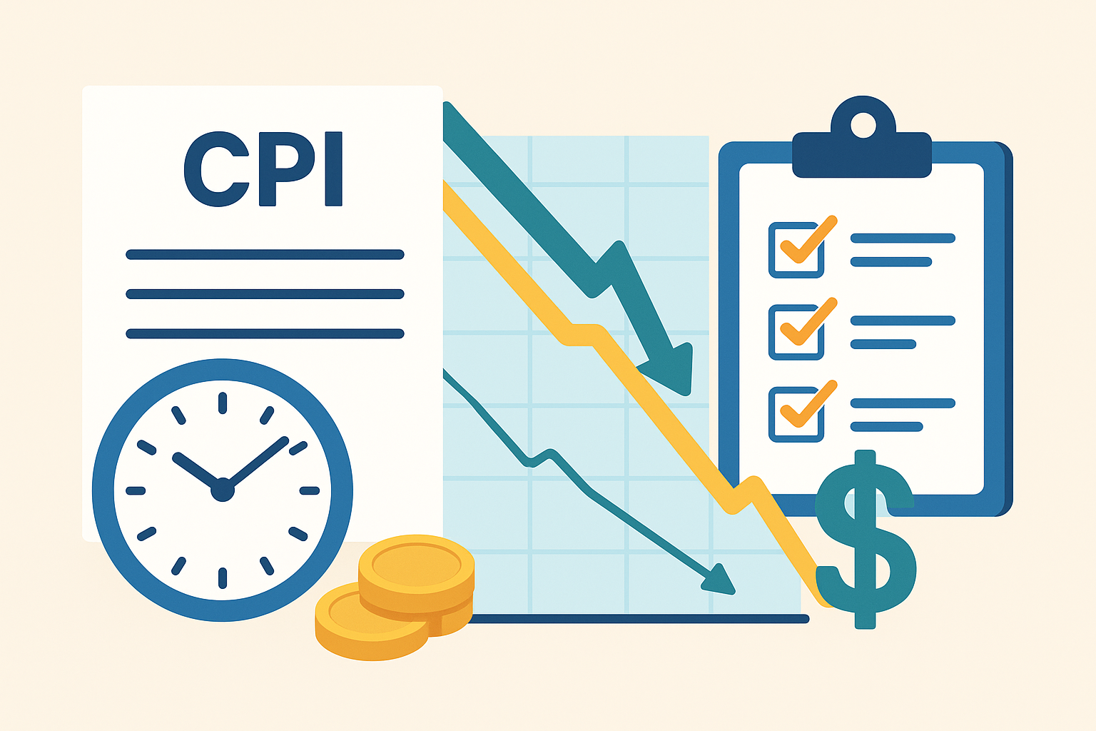 CPI 보고서 오늘 발표: 5년 만에 최저 인플레이션 속도 체크리스트 본문 인사이트 이미지