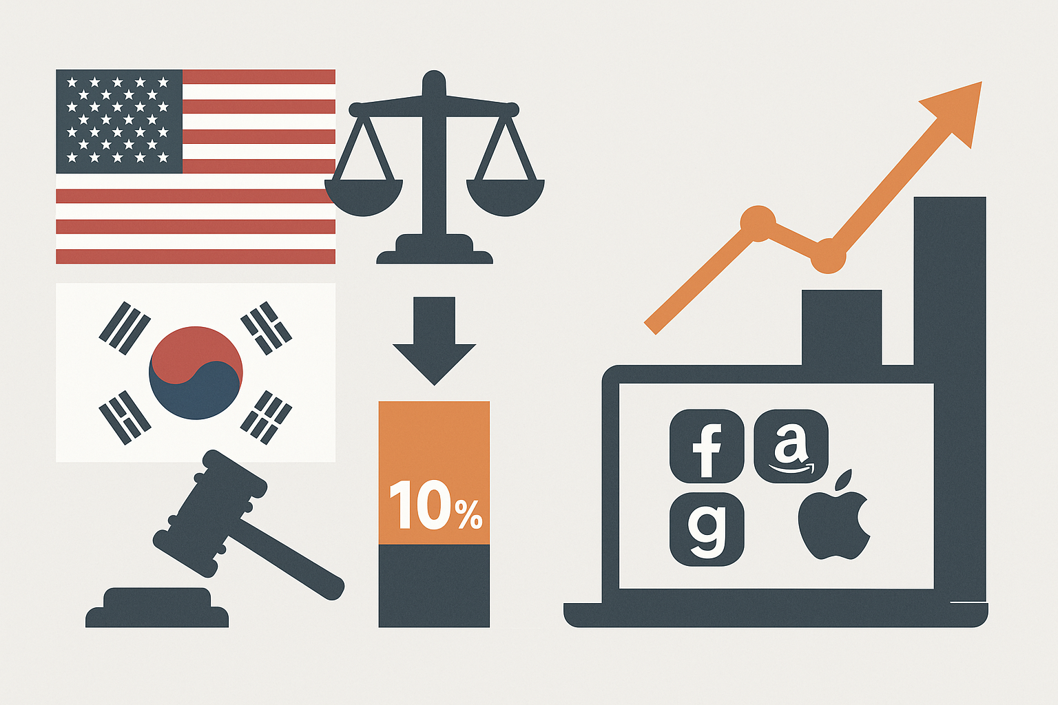 '상호 관세' 위헌 판결과 10% 대체 관세 도입, 빅테크 주가 상승 배경 분석 본문 인사이트 이미지